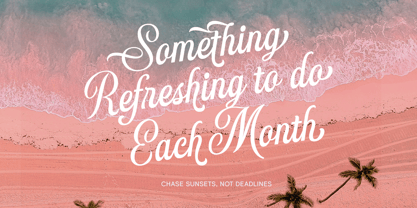 Monthly Activity Font Poster 3
