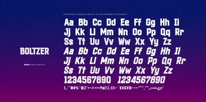 Boltzer Font Poster 6