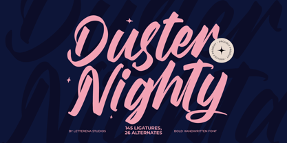 Duster Nighty Font Poster 1