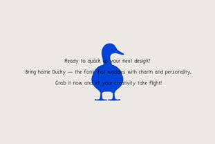 Ducky Font Poster 7