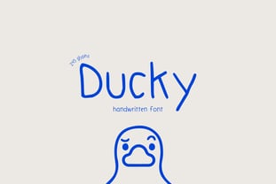 Ducky Font Poster 1