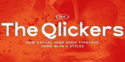 The Qlickers Font Poster 1