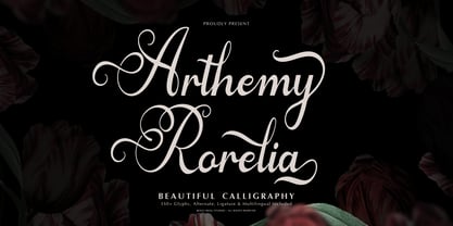 Arthemy Rorelia Font Poster 1