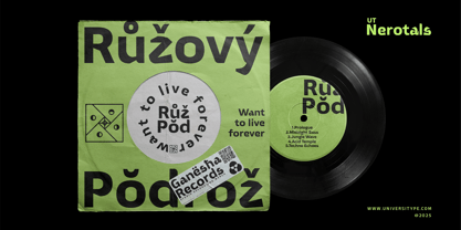 UT Nerotals Font Poster 12