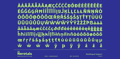 UT Nerotals Font Poster 10