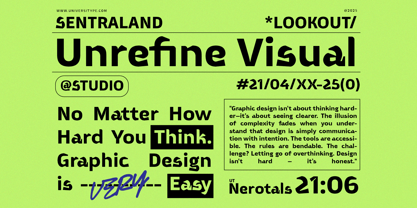 UT Nerotals Font Poster 3