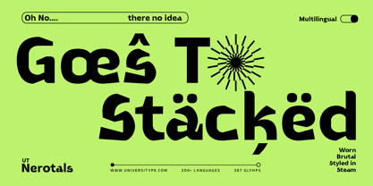 UT Nerotals Font Poster 11