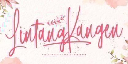 Lintang Kangen Font Poster 1