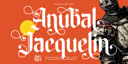 Anubal Jacquelin Font Poster 1