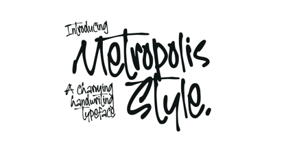 Metropolis Style Font Poster 1