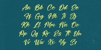 Higten Wasted Font Poster 9