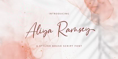 Aliya Ramsey Font Poster 1