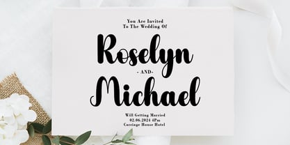 Hesalyn Script Font Poster 5