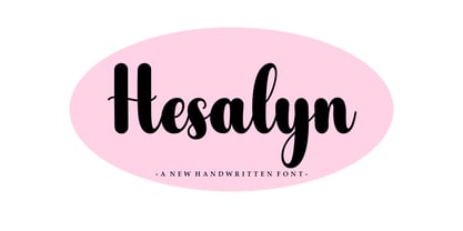Hesalyn Script Font Poster 1