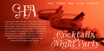 Fashory Vilago Font Poster 8