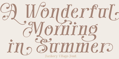 Fashory Vilago Font Poster 4