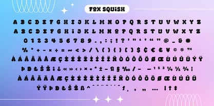 Fox Squish Font Poster 10