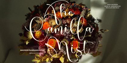 Misty Blossom Font Poster 6