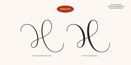 Misty Blossom Font Poster 3