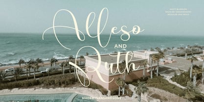 Misty Blossom Font Poster 7