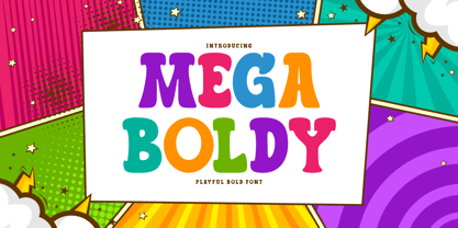 Mega Boldy Font Poster 1