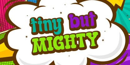 Mega Boldy Font Poster 2