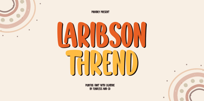 Laribson Thrend Font Poster 1