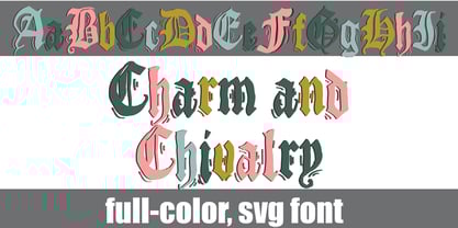 Charm And Chivalry Font Poster 3