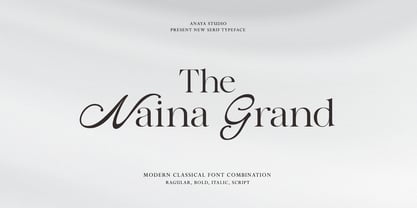 The Naina Grand Font Poster 1