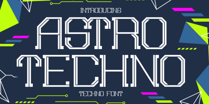 Astro Techno Font Poster 1