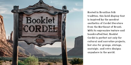 Booklet Cordel Font Poster 5