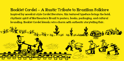 Booklet Cordel Font Poster 2