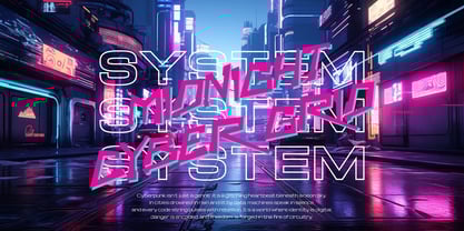 Cyber Horizon Font Poster 3