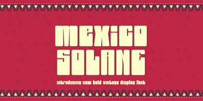 Mexico Solano Font Poster 1