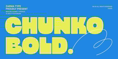 Chunko Bold Font Poster 1