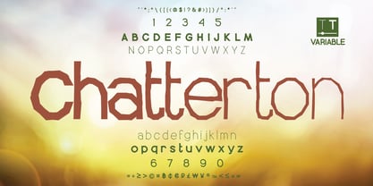 Chatterton Font Poster 3