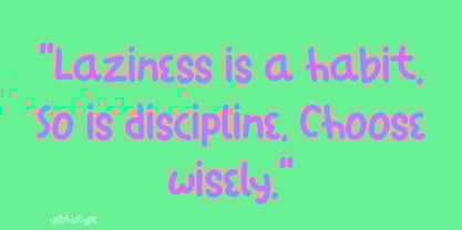 Lazybum Font Poster 4