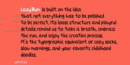 Lazybum Font Poster 2