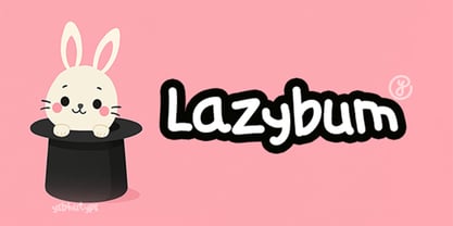 Lazybum Font Poster 1