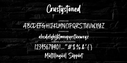 Crustystoned Font Poster 15