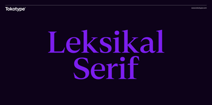 Leksikal Serif Font Poster 1