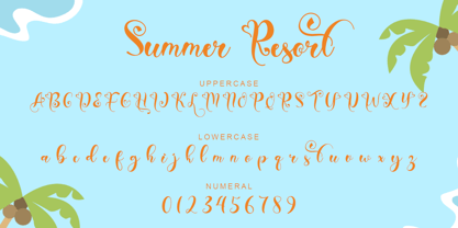 Summer Resort Font Poster 5