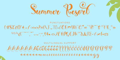 Summer Resort Font Poster 6