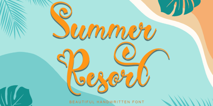 Summer Resort Font Poster 1