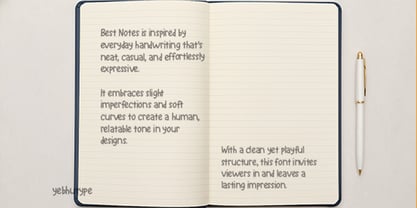 Best Notes Font Poster 2