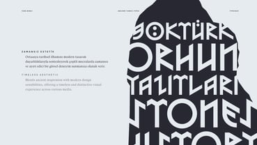 Turk Runic Font Poster 3