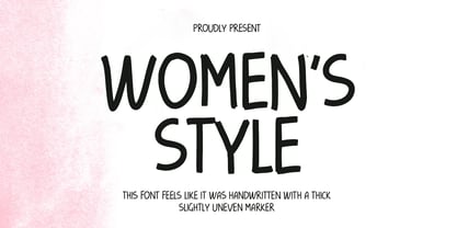Womens Style Font Poster 1