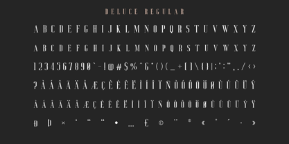 Deluce Font Poster 5