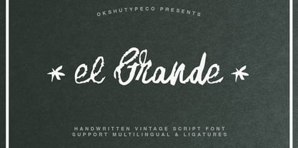 el Grande Font Poster 1
