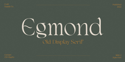Egmond Font Poster 1